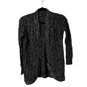 American Eagle Black & White Knit Cardigan | M